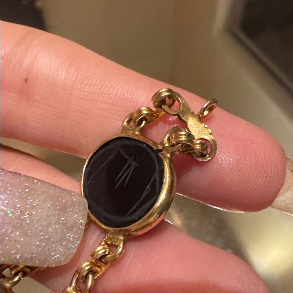 Vintage Coro 12K Gold Filled Multi-Stone Scarab Bracelet ✨ - Picture 6 of 10